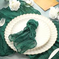 Servilleta de gasa verde salvia, mantel individual para mesa, comedor, boda, fiesta, banquete, Navidad, arcos, decoración de pasteles, 6 uds. - details 7