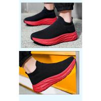 Zapatillas de deporte de punto para hombre y mujer, calzado deportivo ligero y cómodo, sin cordones, con plataforma, a la moda, gran oferta - details 15