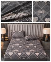 Juego de Ropa de Cama de Poliéster 100% Tamaño Rey Funda de Almohada de Ajuste 3pcs Diseño Impreso - details 5