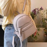 Nueva mochila para mujer 2025 mochila pequeña para mujer de color sólido bolso de viaje personalizado de moda versión coreana para mujer - details 3