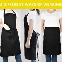 Delantal de cocina ajustable unisex Color sólido, perfecto para hogar, cocina, barbacoa, peluquería - details 1