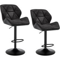 Sillas de Bar Taburete Regulables en Altura Design de Resalto con Cojín de Terciopelo - details 41