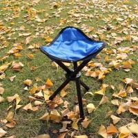 Jardín portátil para acampar al aire libre con trípode, silla VIE para pesca en la playa y picnic, taburete plegable de tres patas - details 1