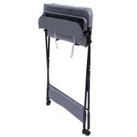 Cambiador plegable y portátil, con cesta de almacenamiento lateral, equipado con ruedas, antideslizantes para bebés hasta - details 7