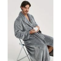 Albornoz de baño para hombre con Bolsillo y Cinturón , ropa de dormir suave y acogedora - details 13
