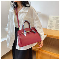 Kelly bolso de seda texturizada bufanda lichi patrón bolso de moda hombro de moda bolso de las mujeres - details 16