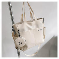 Bolso Cruzado De Hombro Para Mujer En Lona Japonesa Tote Mensajero Estilo Fashion Con Cierre De Cremallera Bolso De Mano Para Estudiantes - details 17
