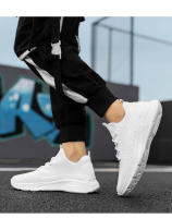 Zapatos informales coreanos versátiles para deportes nuevos para hombre y mujer, tejido volador para correr, talla grande, modernos y a la moda - details 17