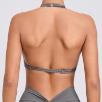 Camiseta sin mangas de Yoga con doble botón ajustable para mujer, Top deportivo ajustado y transpirable, sujetador de gimnasio para correr al aire libre de secado rápido - details 13