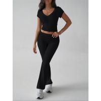 Conjunto Deportivo Casual para Mujer Primavera-Verano 2025 Camiseta de Manga Corta Pantalones Largos Conjunto de 2 Piezas - details 22