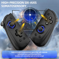 Mando inalámbrico Compatible para Switch /Lite/OLED JoyPad JoyController Joystick con doble vibración 6 ejes - details 1