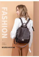 Mochila de cuero genuino para mujer, bolso de moda, bolsas de viaje antirrobo, estilo urbano, plegable, de cuero suave, bolso trasero vintage, bolsas impermeables, estilo punk, personalidad callejera - details 10