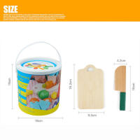 Juguetes de Cocina de Madera para Niños Juego de Pretendida de Verduras y Frutas para Niñas Regalos de Madera Recomendado para 4-10 años - details 7