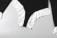 BUNO-Traje de encaje a la moda, mono, chaqueta para mujer, Top de cuerpo con cuello en V, cárdigan Sexy ajustado de manga larga, ropa de calle, peleles negros para mujer, nuevo - details 33