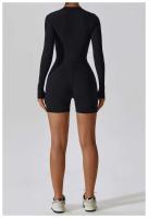 Conjunto de Yoga para Mujeres Fierss Traje Deportivo de Manga Larga Color Sólido - details 5