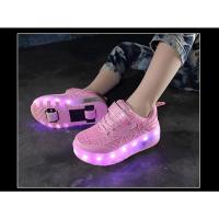 Zapatillas De Deporte Para Niño, Zapatos Luminosos Con Carga Usb De Malla De Dibujos Animados De Araña, Patines Deportivos Para Exteriores, Zapatos De Skate Para Niños Y Niñas, Zapatos Informales - details 17