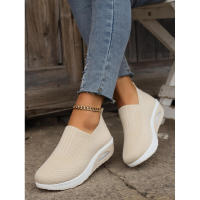 Zapatillas de deporte informales para mujer, zapatos de plataforma para caminar de diseñador deportivo con cordones de malla transpirable, nueva moda de verano - details 26