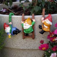 Miniaturas de Maceta de Flor Gnomo Esculturas de Estatua para Jardín y Oficina Regalo Perfecto - details 1