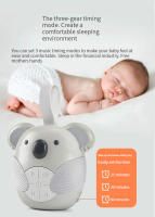 Máquina de Ruido Blanco Portátil para Bebés con 10 Luces Música y Despedido Temporizado para Niños Pequeños - details 6
