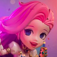 League of Legends The Starry-Eyed Songstress Seraphine figura de acción Anime modelo muñecas regalo ornamental - details 4