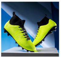 Zapatos de fútbol transpirables de caña alta para hombre y mujer. Zapatos de competición profesional para interior y exterior. - details 24