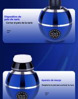 Afeitadora electrica hombre multifunción cabeza viajar Portátil Cortapelos - details 5