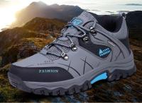 Zapatillas de deporte para hombre, montañismo, cuero impermeable, senderismo, invierno cálido para hombre, botas de nieve, zapatos de trekking al aire libre - details 1