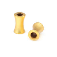 Cuentas de Pulsera de Brasso Dorado Mate Forma de Cilindro Ideal para Hacer Joyería DIY - details 3