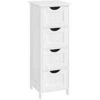 Armario de Baño Moderno Blanco 4 Cajones, 30 x 30 x 82 cm Ideal para Sala de Estar, Cocina, Comedor - details 0