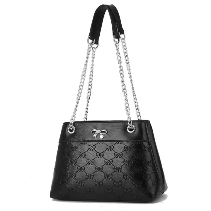 Bolso de mano de alta gama para mujer, bolso de hombro diagonal de gran capacidad, cremallera simple/doble, versión de invierno - 1
