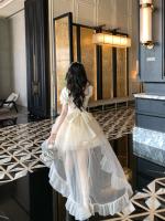 2025 Nueva princesa de media mariposa con palabras de amor, vestido de cola fina y brillante de jacquard, vestido de cumpleaños - details 11