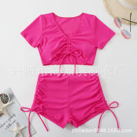 Bikini de dos piezas de color sólido de nuevo estilo - details 0