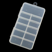 Caja de Almacenamiento Vacía para Uñas Falsas 1Pc Estuche de Plástico para Piedras Preciosas y Exhibición de Punzas de Uñas - details 2