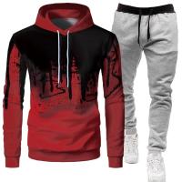 Primavera y otoño, ropa deportiva informal con capucha de Color sólido para hombre, conjunto de moda ajustado para parejas 2025 - details 4