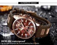 Reloj de cuarzo a la moda para hombre: reloj de pulsera luminoso multifunción resistente al agua para uso diario, de negocios y al aire libre - details 4