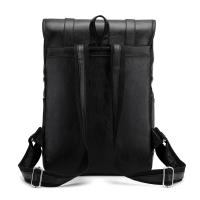 Mochila vintage de cuero impermeable para hombre, bolso de hombro para ordenador portátil de 15,6 pulgadas, para estudiantes universitarios - details 23