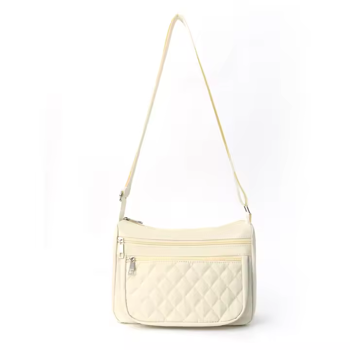 Bolso bandolera para mujer, mochila de hombro de alto valor, bolso de hilo bordado con rombos, bolso portátil de gran capacidad - 1