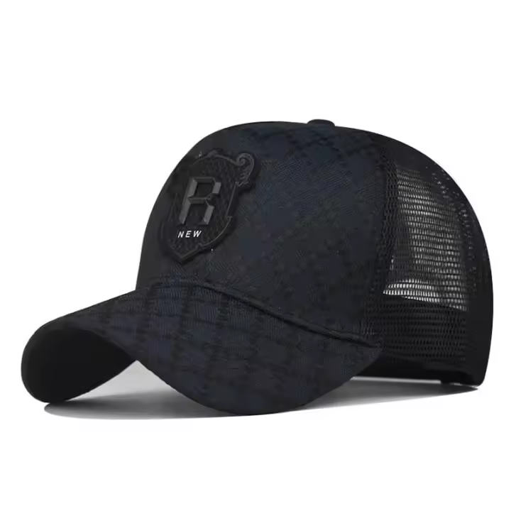 R bordado béisbol Casquatte gorras Hip Hop hueso hombres transpirable malla visera sombreros mujeres ropa de calle gorra de camionero al por mayor - 1