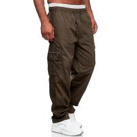 Jerseys rectos con múltiples bolsillos para hombre, pantalones casuales, pantalones Fiess - details 12