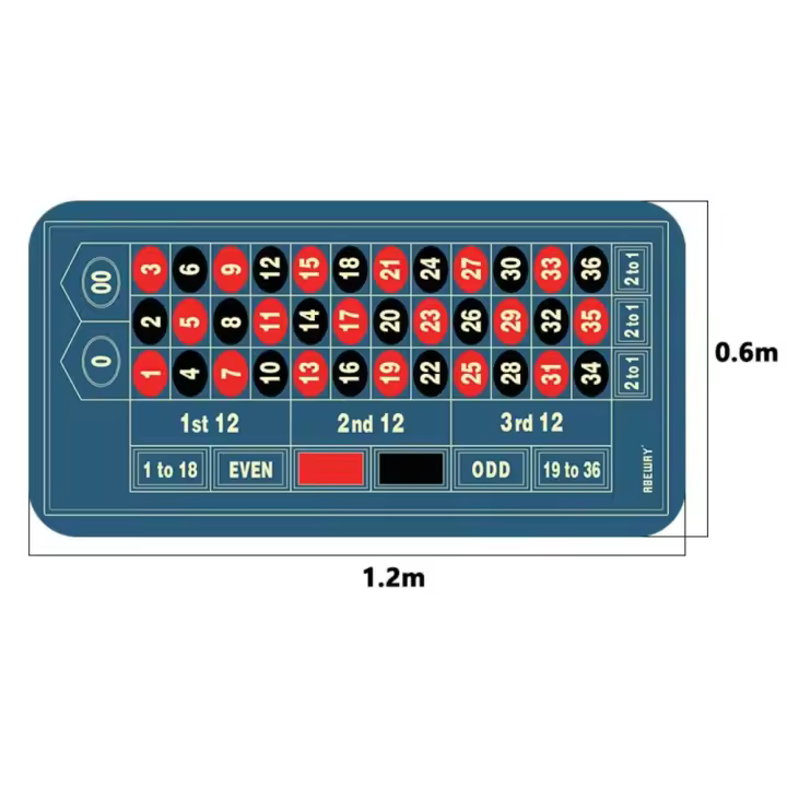 Baze Poker-Mantel de Texas Hold'em, 21 puntos, Tapis de Mesa de póquer, impermeable, ruleta, papel de Casino - 1