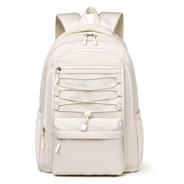Mochila Escolar Casual Unisex Tela Oxford Resistente al Agua, Estructura Hexagonal Acolchada, Diseño Sencillo y Ligero para Estudiantes y Uso Diario - 1