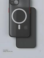 Funda de lujo mate para iPhone Carga inalámbrica magnética Protección suave - details 4