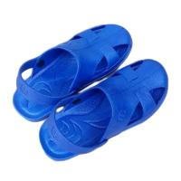 Zapatillas antiestáticas zapatos de seguridad hombre y mujer para el trabajo antideslizante transpirable masaje SPU suelas suaves sandalias de moda de verano - details 8