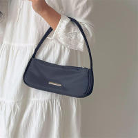 Bolso Oxford de hombro para mujer, diseño Retro, pequeño bolso con cremallera, bolso de mujer de Color sólido con asa superior - details 1