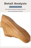 Calzado deportivo de moda para hombre, disciplina cruzada, parte superior de cuero de fibra ultrafina de gran tamaño, suela de goma - details 7