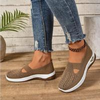 Zapatos para caminar de malla ventilada para mujer, suela cómoda y moderna, superficie suave, ligeros y cómodos, para personas mayores, nuevos - details 12