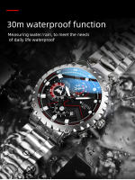 Reloj de cuarzo resistente al agua, reloj de moda luminoso original de acero inoxidable que no se decolora para hombres - details 7