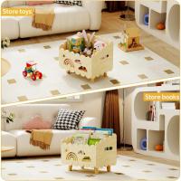 Estantería Infantil de Madera para Libros, Librería Montessori, Biblioteca, Baúl de Juguetes Infantiles, Mueble Organizador y Expositor de Libros Infantiles, para Dormitorio, Habitación de Niños, Sala de Juegos - details 2