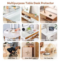 【Very thick】YOUYOU Mall 5.0MM  4-12 Seater PVC Tablecloth Transparent Rectangular Heat Resistant Waterproof soft glass Table cov - details 14
