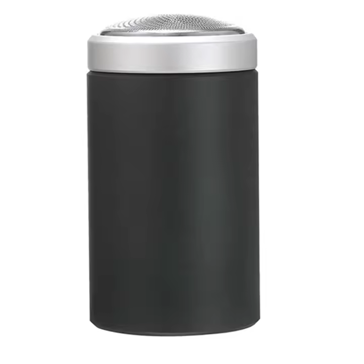 Afeitadora eléctrica portátil para hombres, máquina de afeitar lavable, recargable, de viaje, en seco y húmedo, de doble uso, color negro - 1